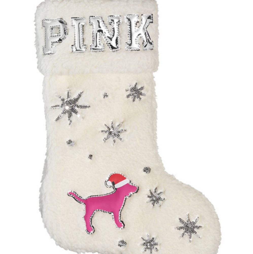 VS PINK Dottie Clause Sherpa Stocking